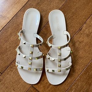 Olivia Miller - Jelly sandal size 9 nude